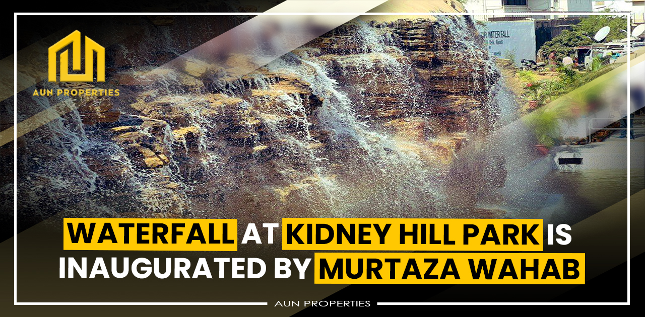 Waterfall at Kidney Hill Park is inaugurated by Murtaza Wahab