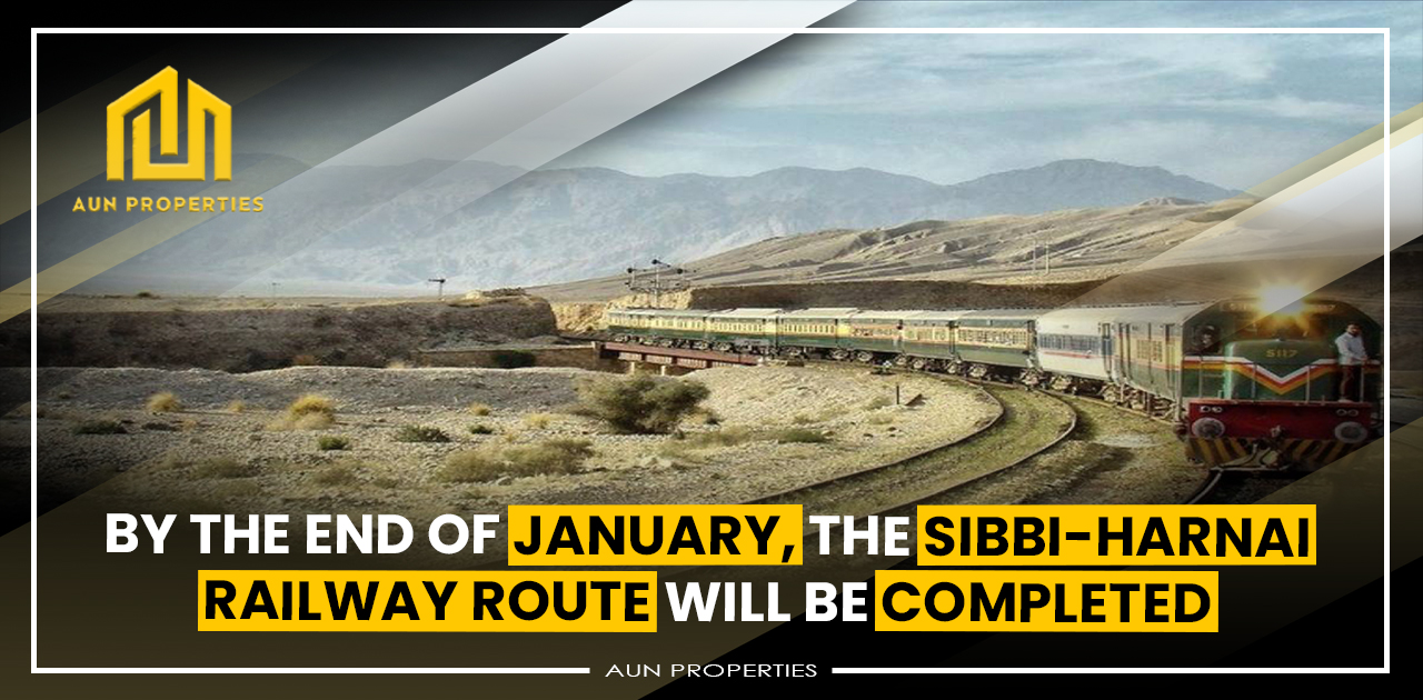 By the end of January, the Sibbi-Harnai railway route will be completed