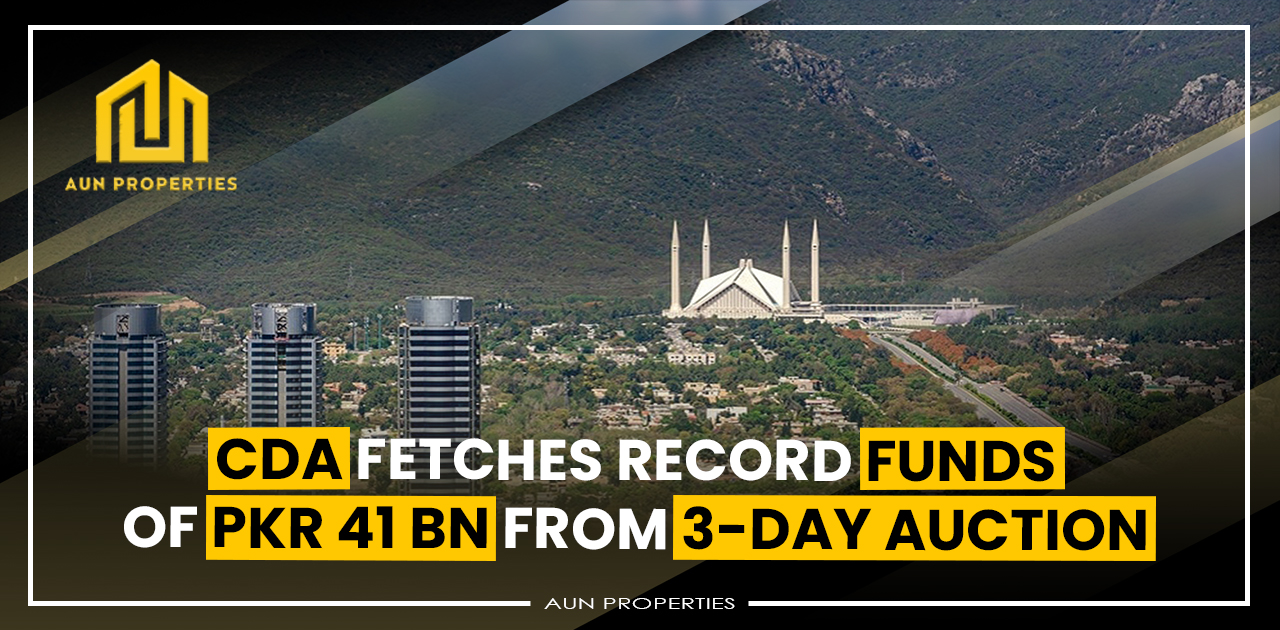 CDA fetches record funds of PKR 41 bn from 3-day auction