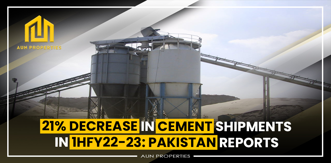 21% decrease in cement shipments in 1HFY22-23: Pakistan reports