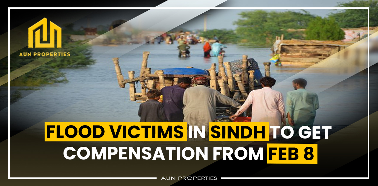 Flood victims in Sindh to get compensation from Feb 8