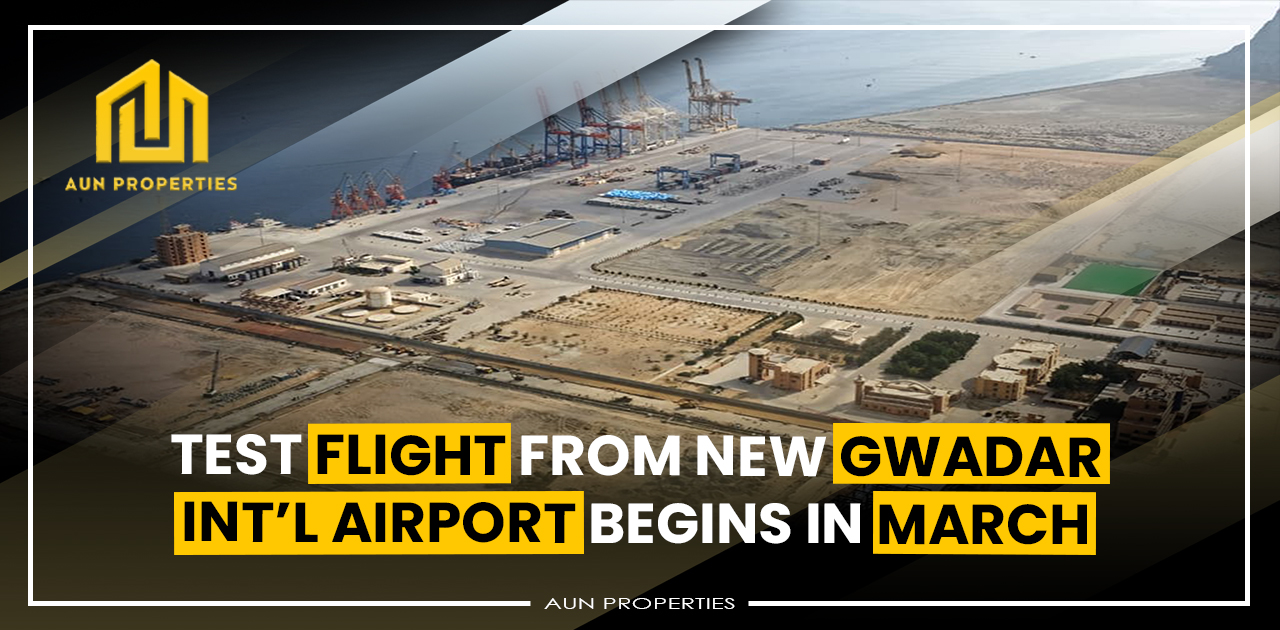 Test flight from new Gwadar Int’l Airport begins in March