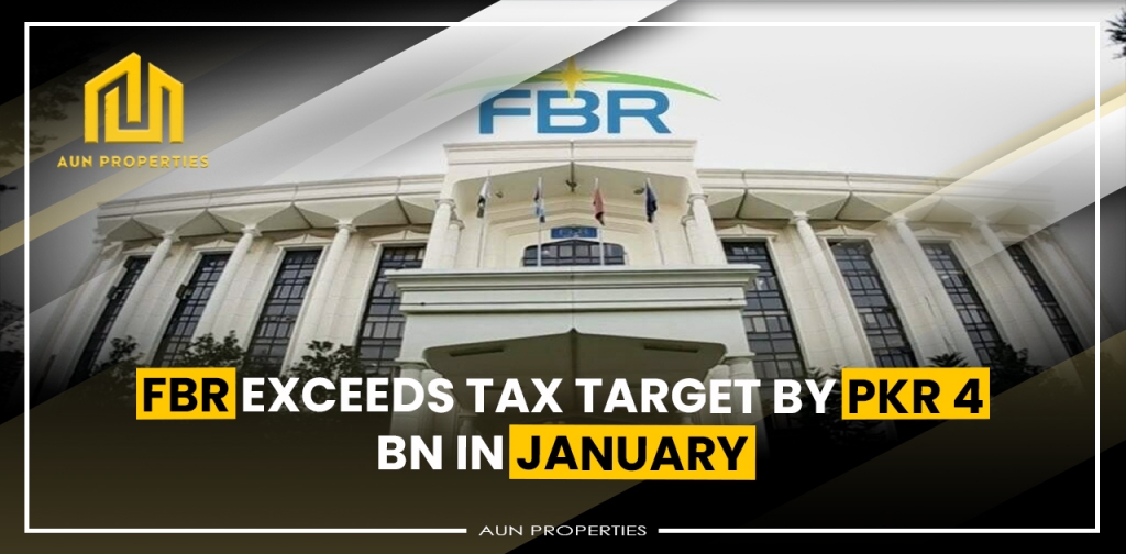 FBR exceeds tax target by PKR 4 bn in January